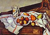 Still Life with Peaches and Pears by Paul Cezanne
